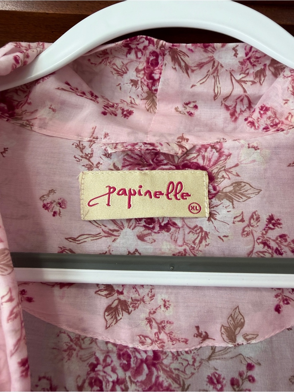 Papinelle Soft Pink floral Robe Lightweight - Picture 2 of 6